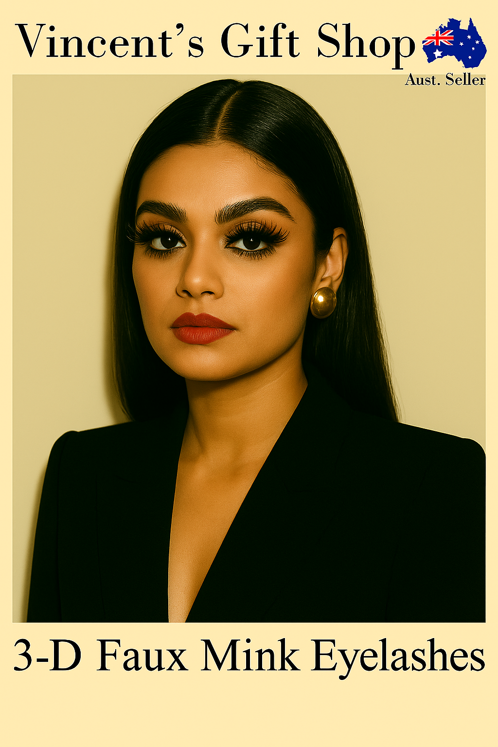 Handmade 3D Faux Mink EyeLashes - Vincent Forrest Sydney - F190B