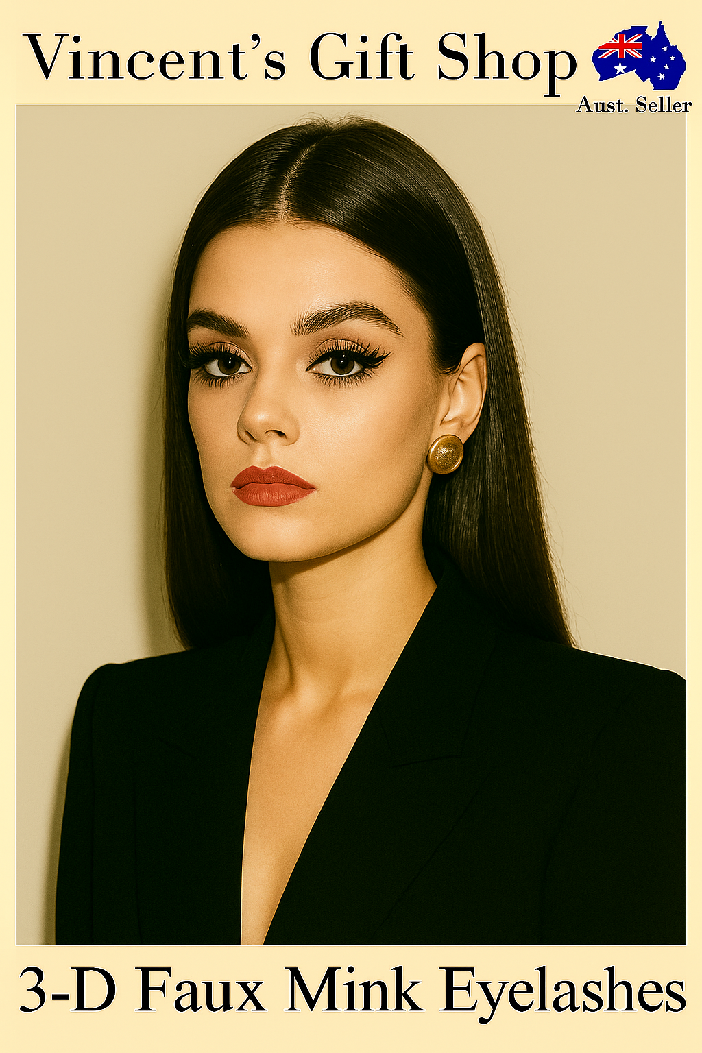 Handmade 3D Faux Mink EyeLashes - Vincent Forrest Sydney - F5B