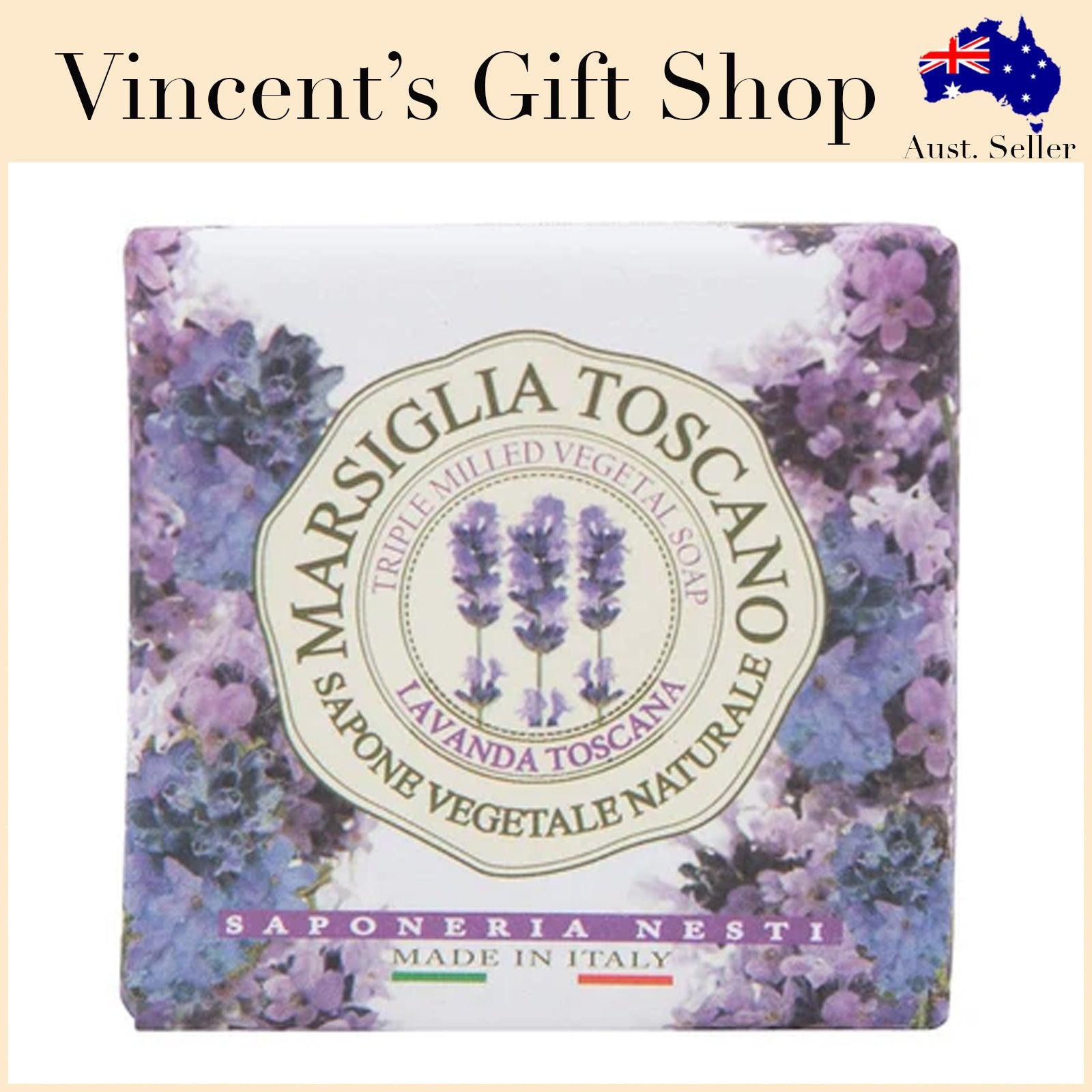 Nesti Dante Lavender Marsiglia Soap 200g
