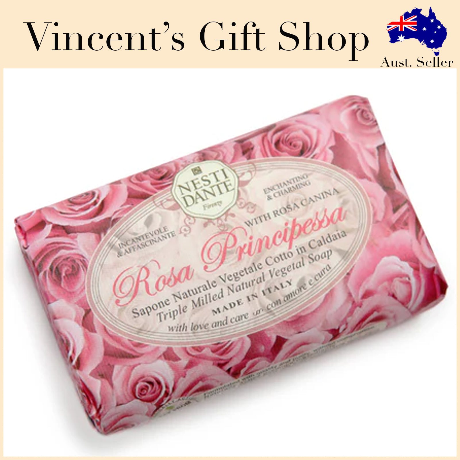 Nesti Dante Rosa Principressa Soap 150g