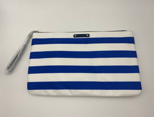Kate Spade Navy + White Striped Clutch bag