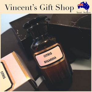 Plain and Simple Small Amber Apothecary Candle - Orange Blossom/CitrusBigardia