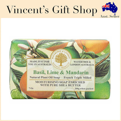 Wavertree & London-BASIL LIME MANDARIN SOAP BAR 200G