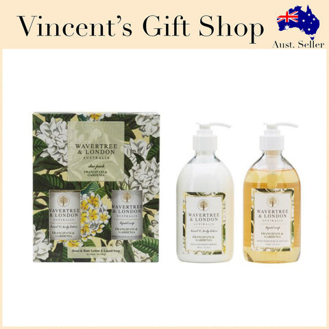 Wavertree & London-DUO HANDWASH AND LOTION GIFT PACK - FRANGIPANI/GARDENIA